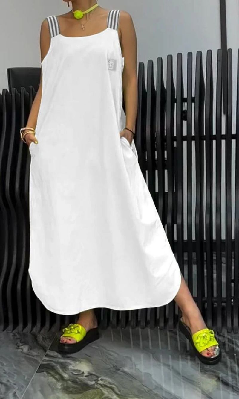 Comfy Shoulder Strap Suspender Dress