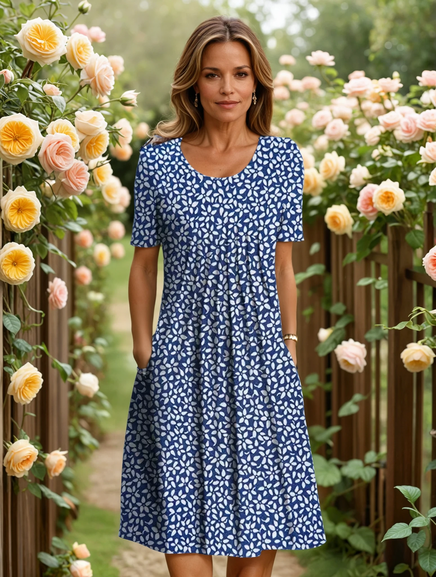 Ella Elegant Dress with Tummy Coverage