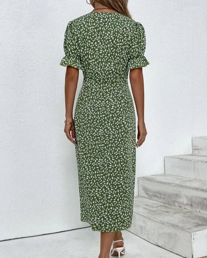 Giselle Floral V-Neck Dress