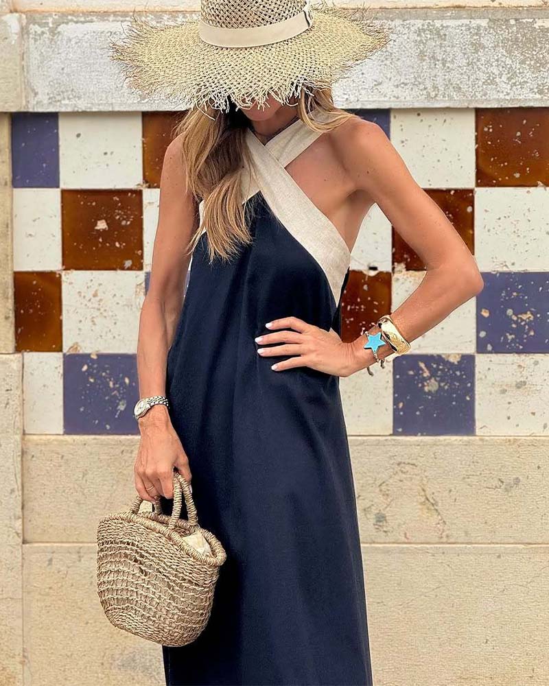 Elara Cross Neck Dress