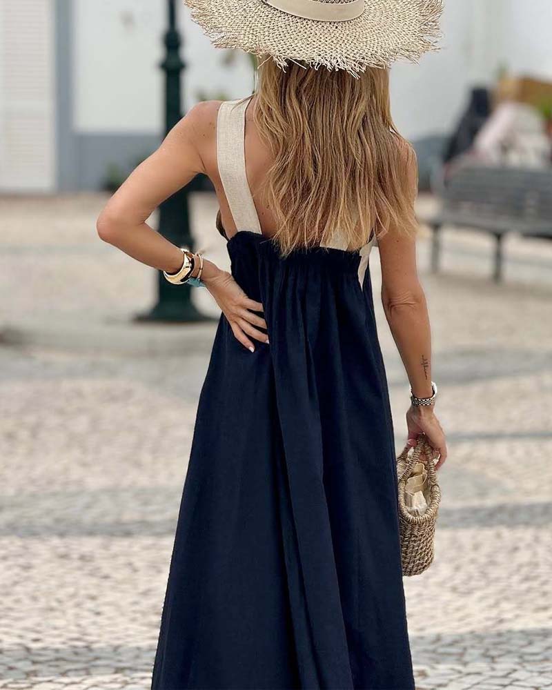 Elara Cross Neck Dress