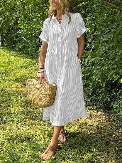 Eloura Striped Long Dress