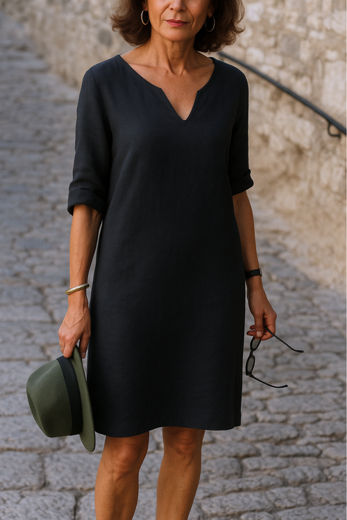 Ellie Elegant V-neck dress