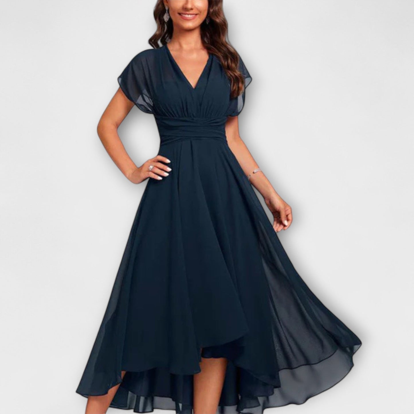 Catalina Flowing V-Neck Maxi Dress