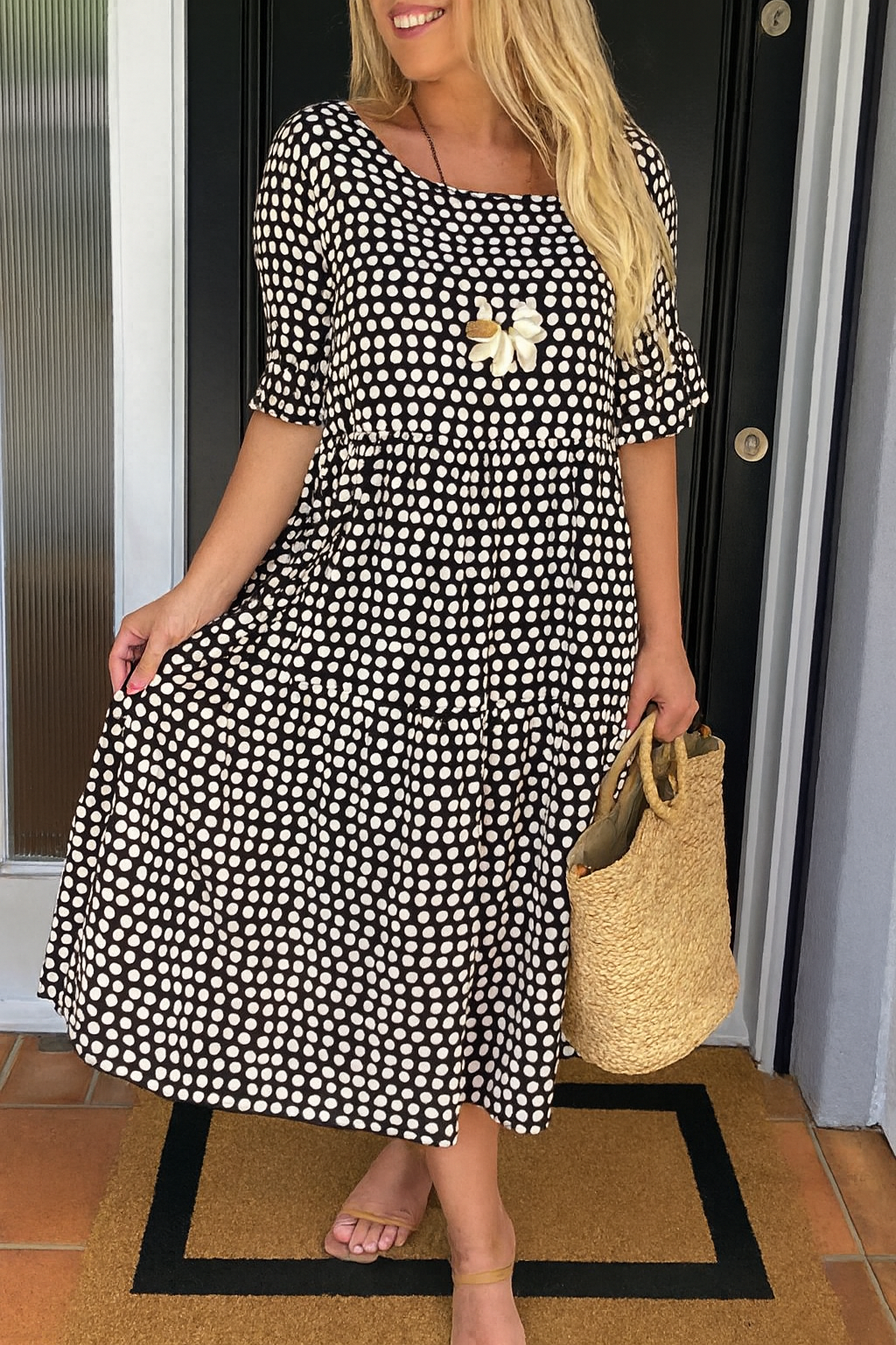 Amelia Short Sleeve Midi Dress