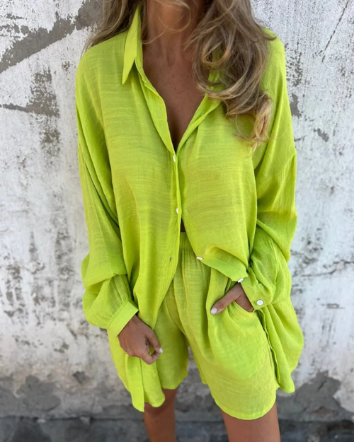 Noosa Casual Shirt & Shorts Set
