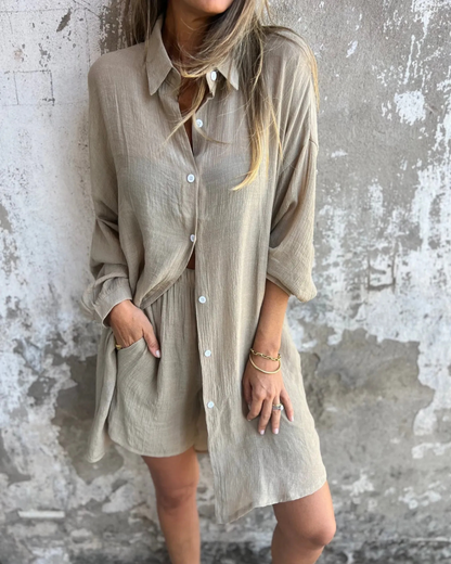 Noosa Casual Shirt & Shorts Set
