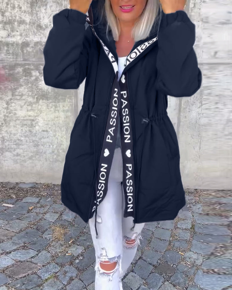 Nathalia Classic Jacket with Zip Closure