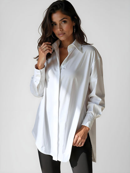 Layla Oversized Lapel Shirt Dress