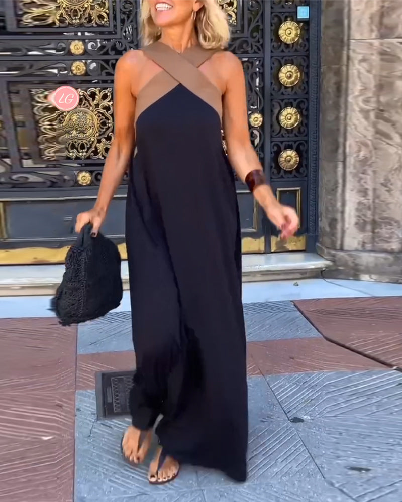 Elara Cross Neck Dress