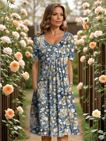 Ella Elegant Dress with Tummy Coverage
