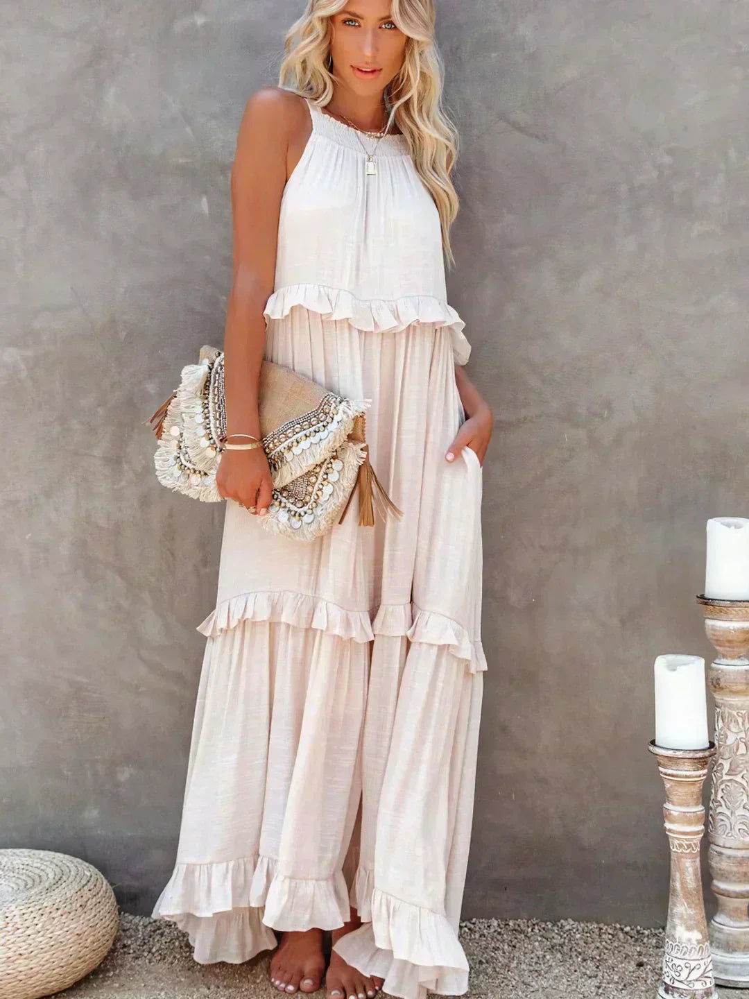 Lena Elegant Sleeveless Dress