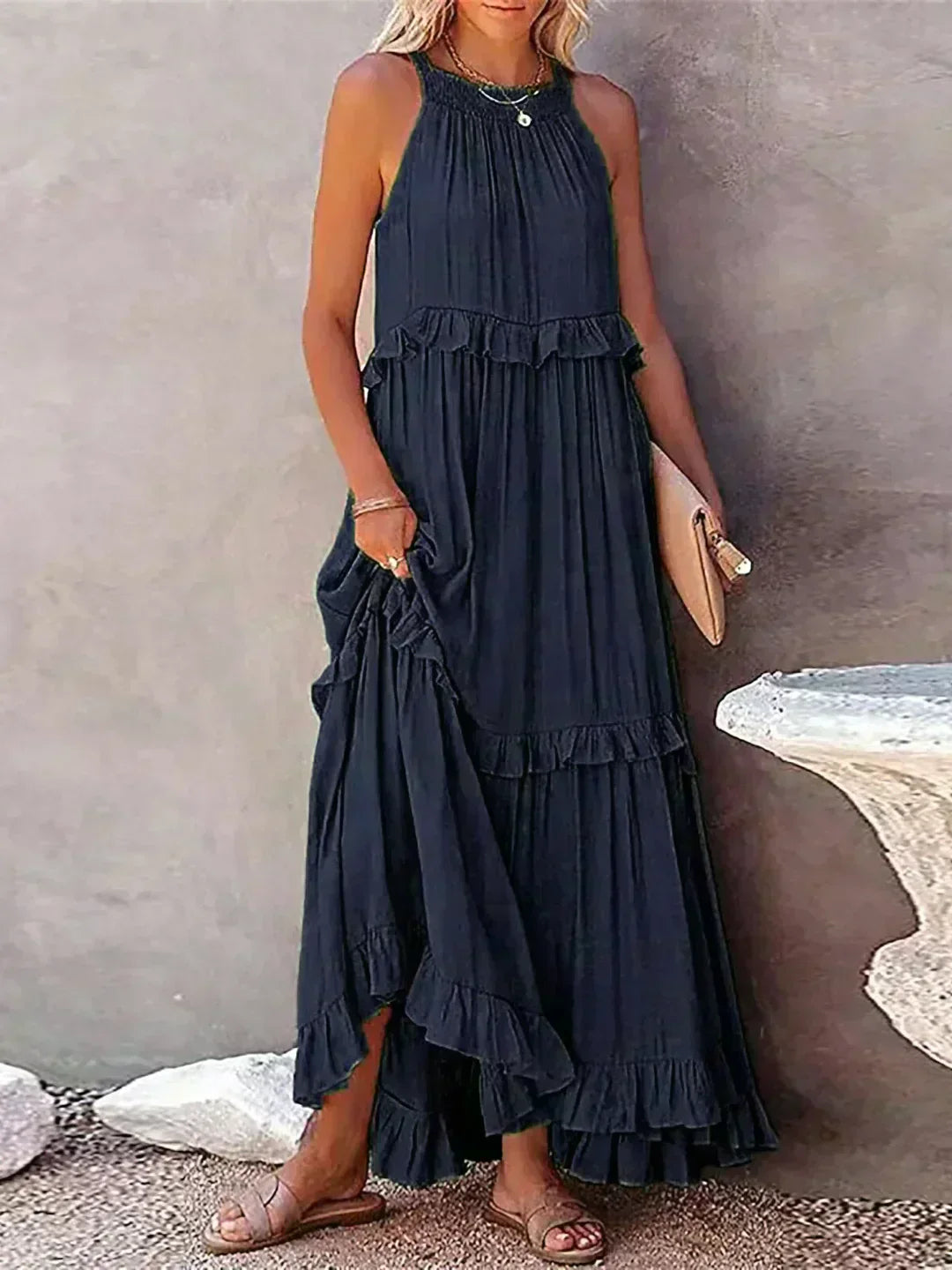 Lena Elegant Sleeveless Dress