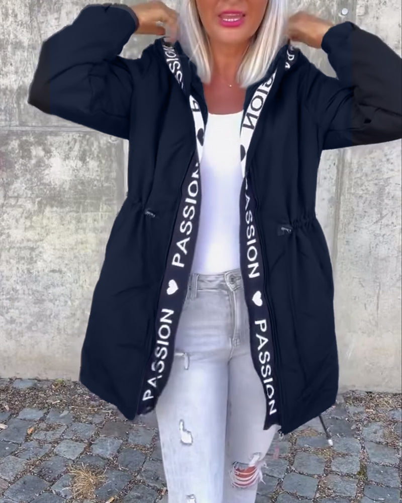 Nathalia Classic Jacket with Zip Closure