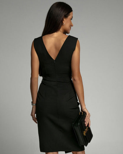 Zoe Elegant Scarlet Wrap Dress