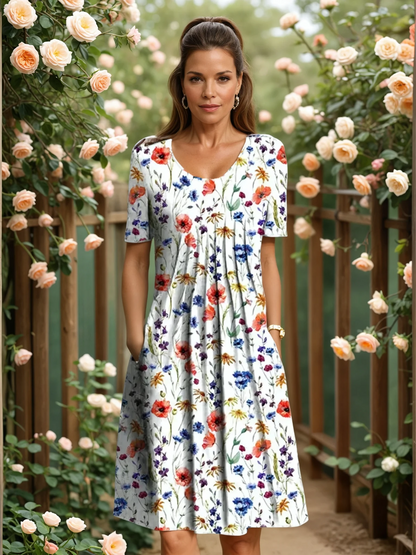 Ella Elegant Dress with Tummy Coverage
