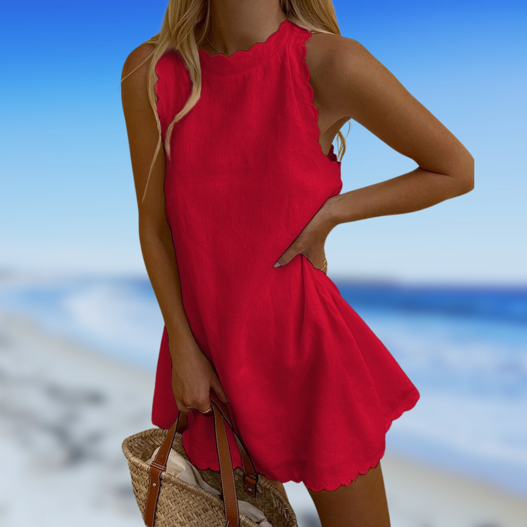 Elara Linen Dress