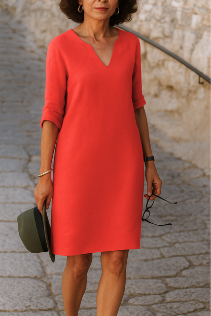Ellie Elegant V-neck dress