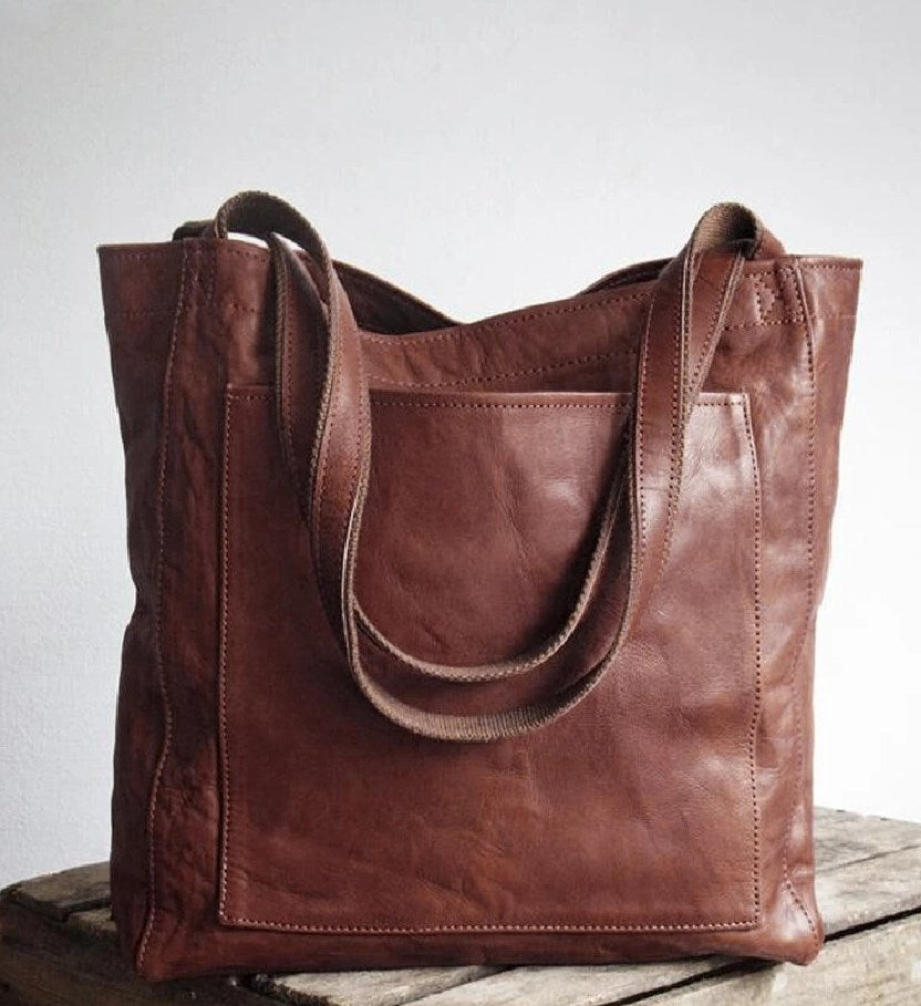 Anna Classic Leather Tote