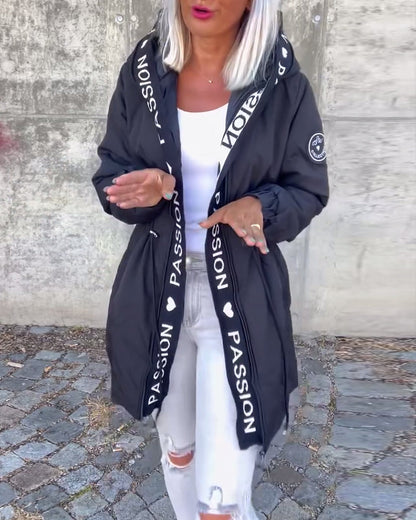 Nathalia Classic Jacket with Zip Closure