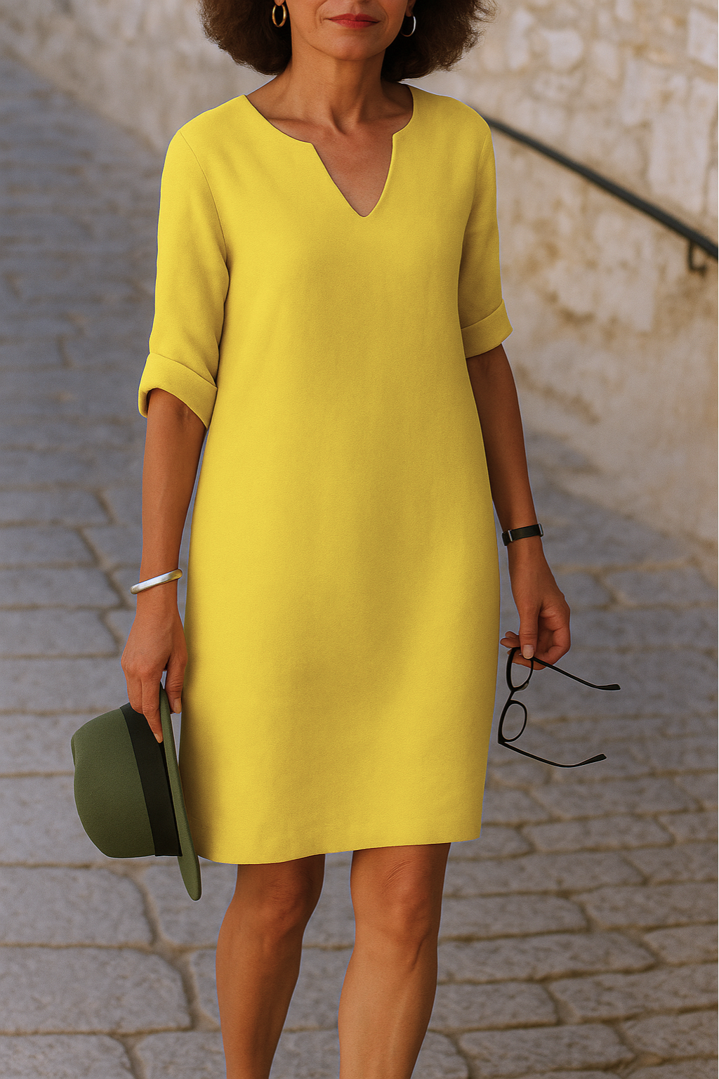 Ellie Elegant V-neck dress