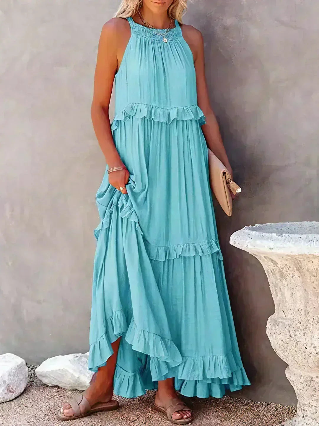 Lena Elegant Sleeveless Dress