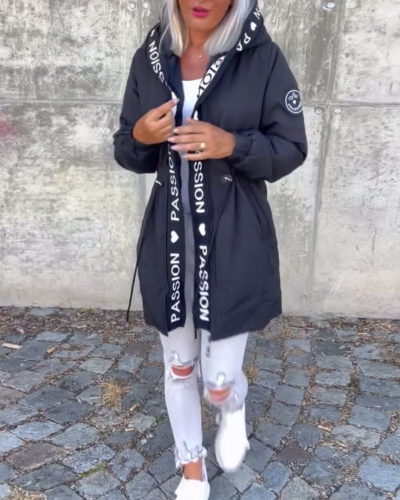 Nathalia Classic Jacket with Zip Closure