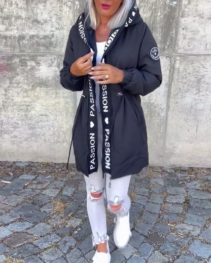 Nathalia Classic Jacket with Zip Closure