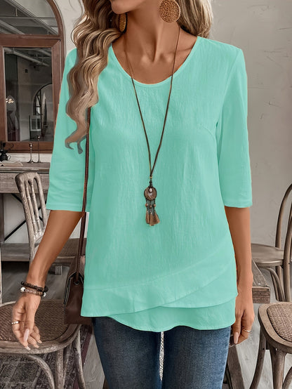 Maryam Flowy Layered Blouse
