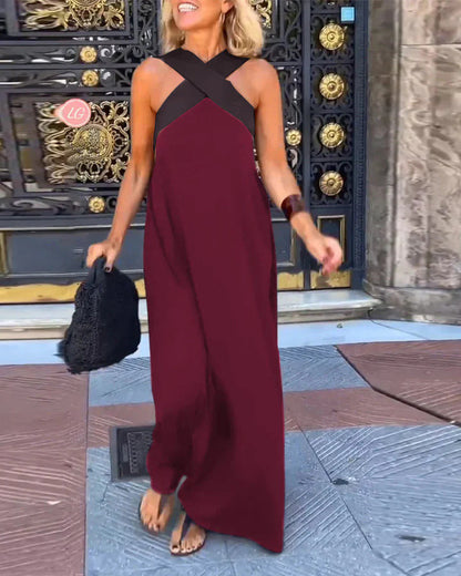 Grace Dress with Crossed Cut