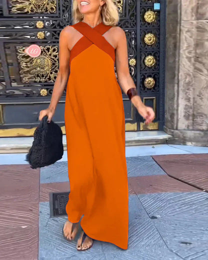 Grace Dress with Crossed Cut