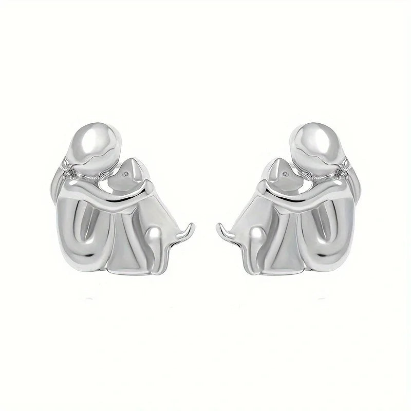 Aria Puppy Stud Earrings