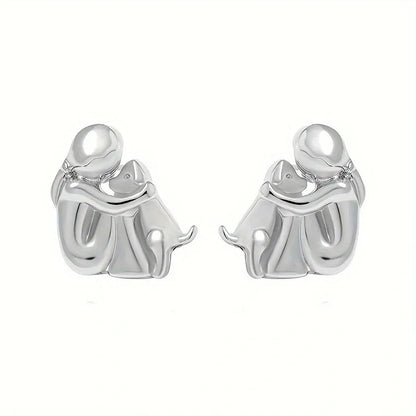 Aria Puppy Stud Earrings