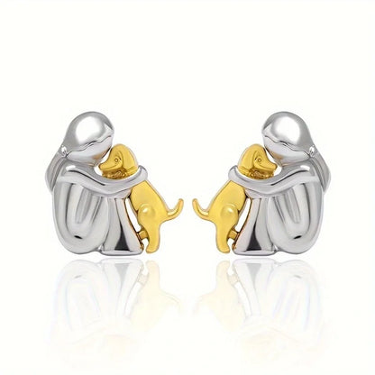 Aria Puppy Stud Earrings