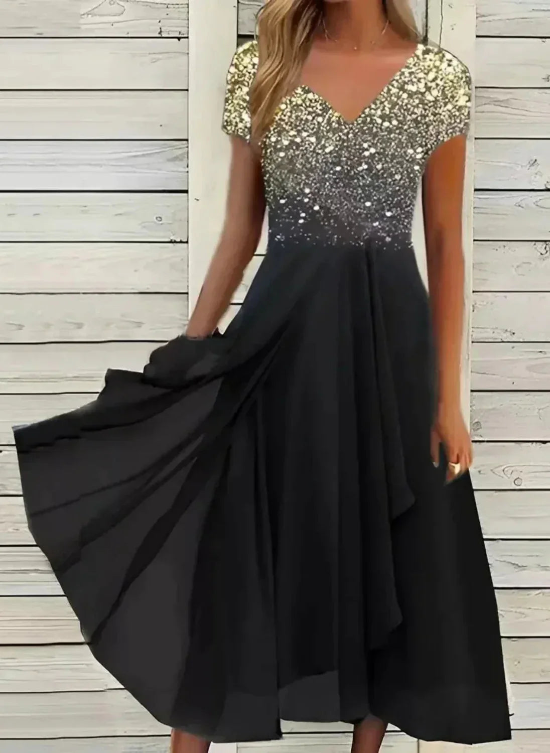Elara Elegant Midi Dress