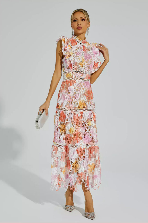 Maeve Hollow Sleeveless Maxi Dress