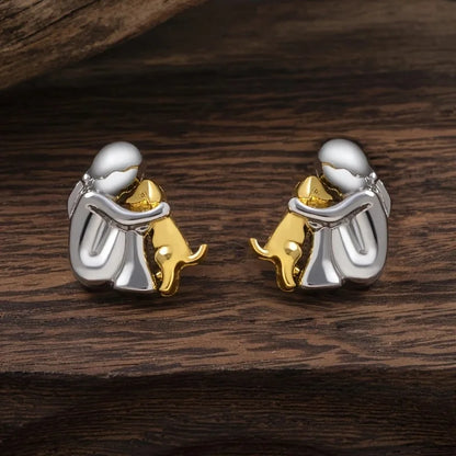 Aria Puppy Stud Earrings