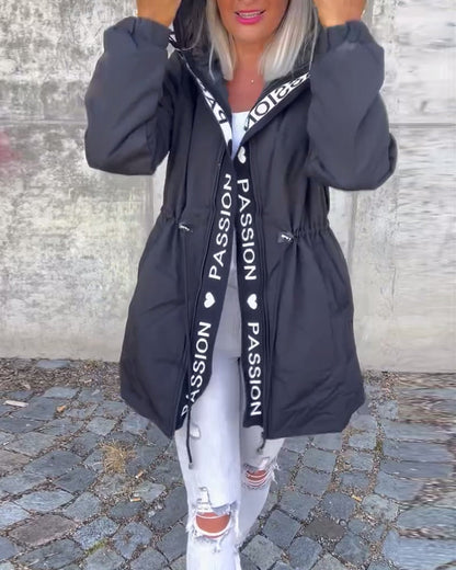 Nathalia Classic Jacket with Zip Closure
