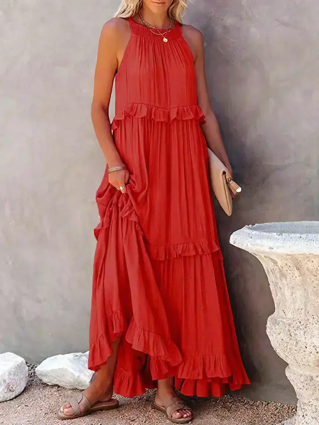 Lena Elegant Sleeveless Dress