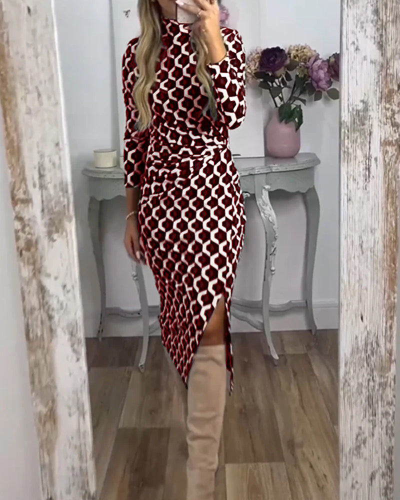 Coral Drift Dress