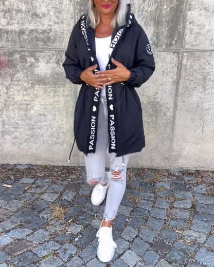 Nathalia Classic Jacket with Zip Closure