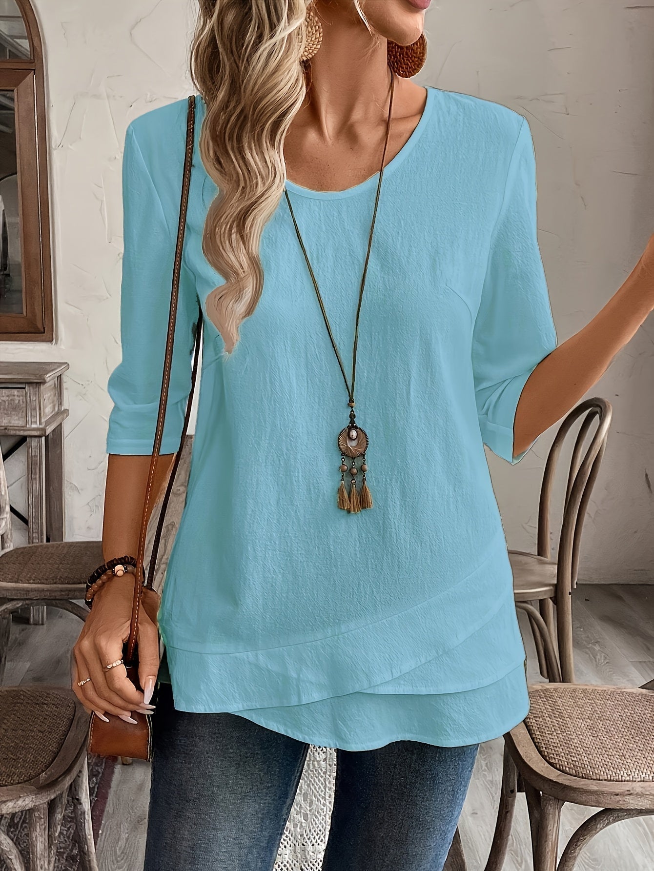 Maryam Flowy Layered Blouse