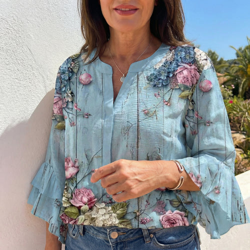Evening Elegant Blouse - Loose Fit