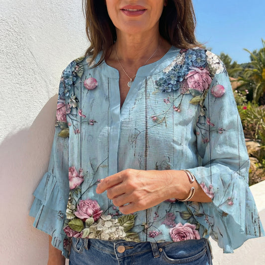 Evening Elegant Blouse - Loose Fit