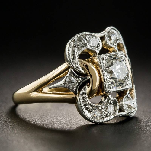 Florence Luxe - Gold Ring with Zirconium