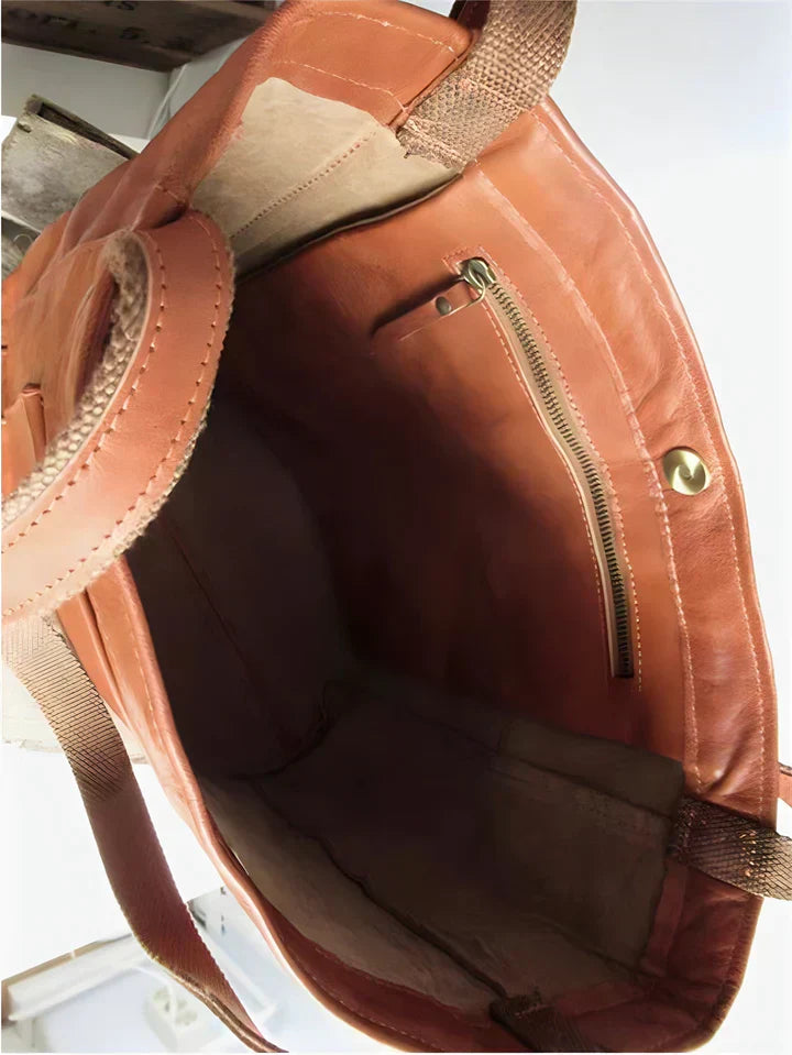 Anna Classic Leather Tote