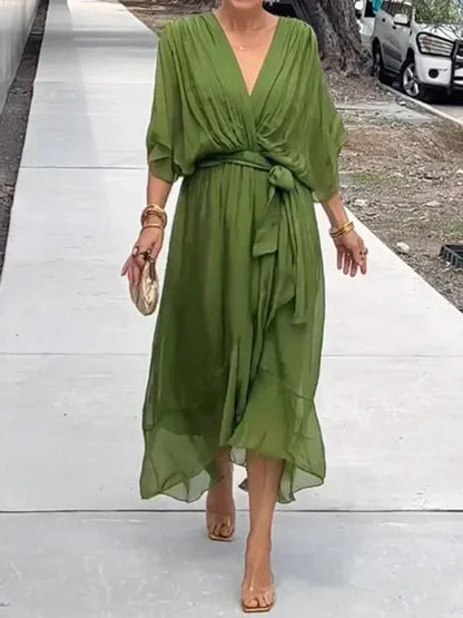 Evelyn V-Neck Dress