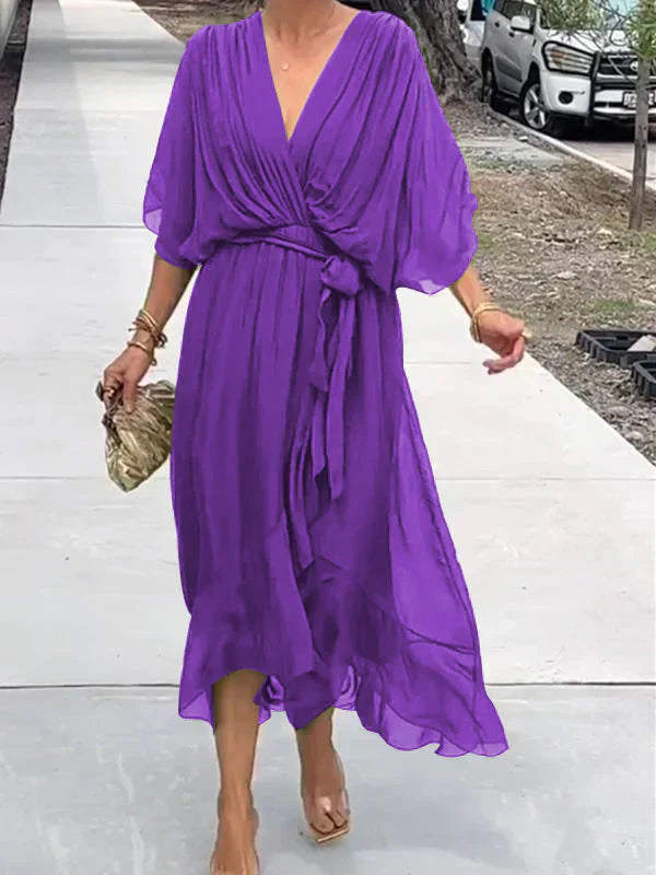 Evelyn V-Neck Dress