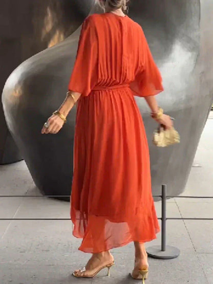 Evelyn V-Neck Dress