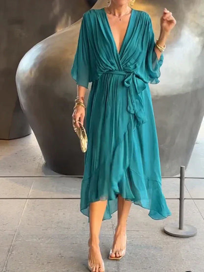 Evelyn V-Neck Dress